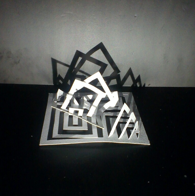 立体构成--剪纸