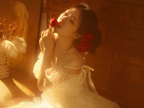 轻纱 朦胧 阳光 暖色柔光   你在光里的模样真的很