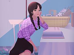 少女风插画练习