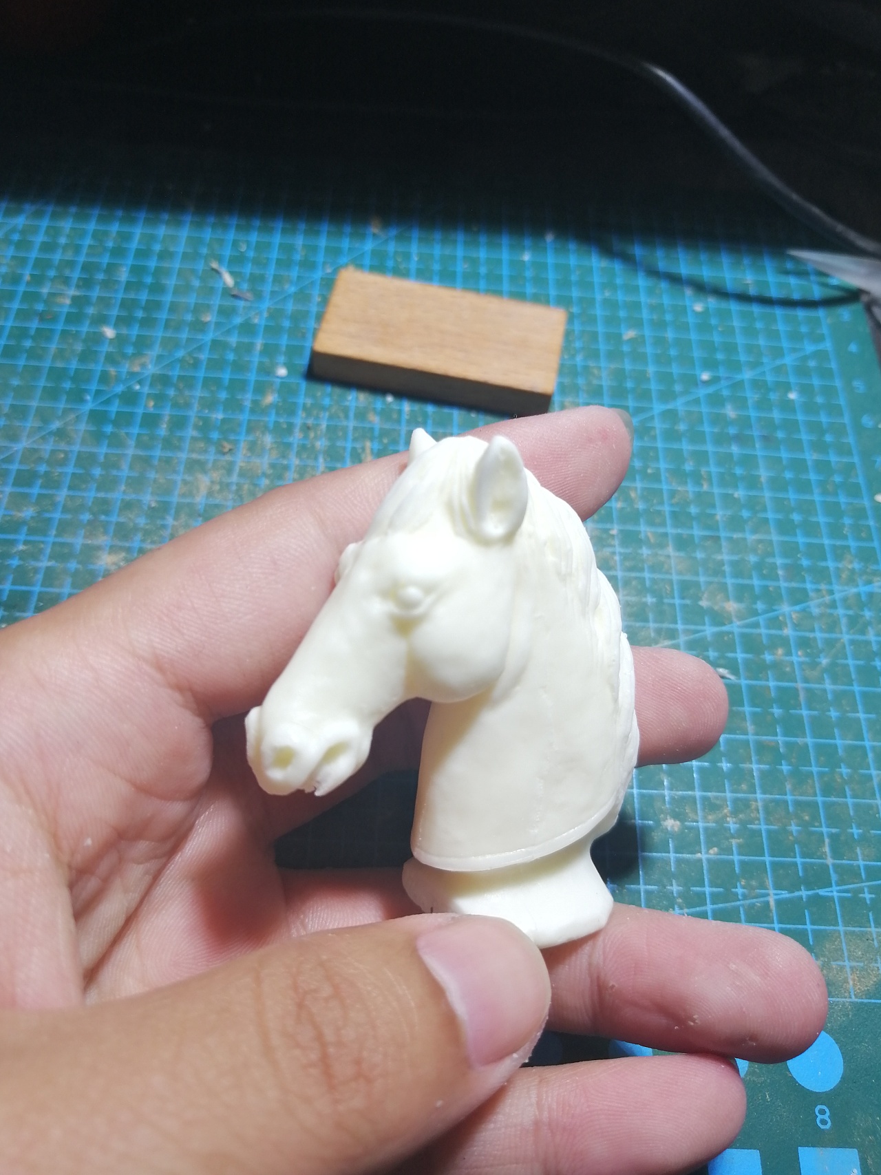 塑新斋潘纪坤彩塑泥塑马头horseman