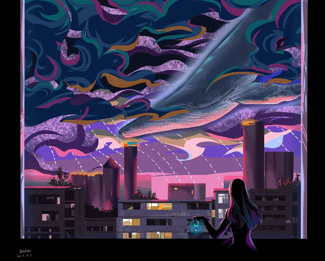 由刀郎歌曲联想创作的插画