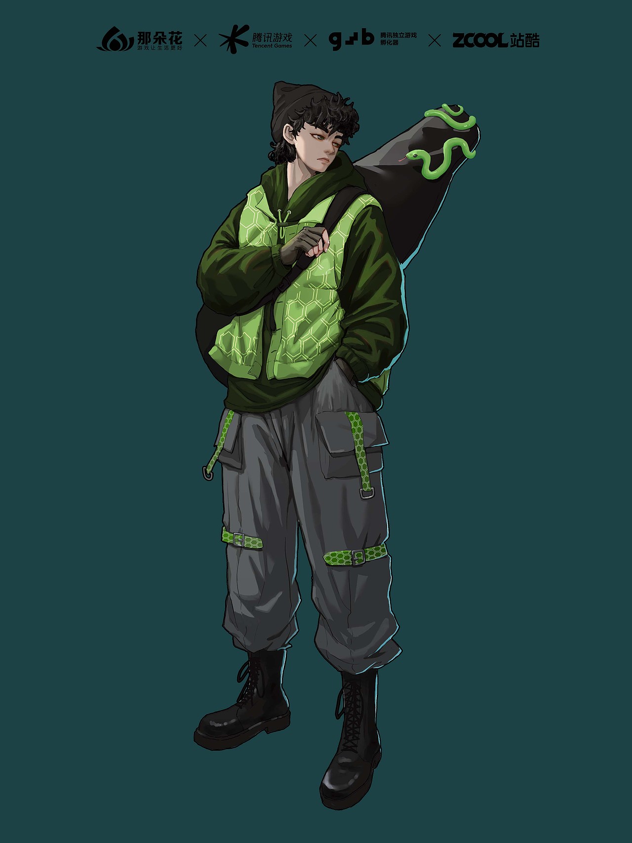 新国潮 角色设计-秦申