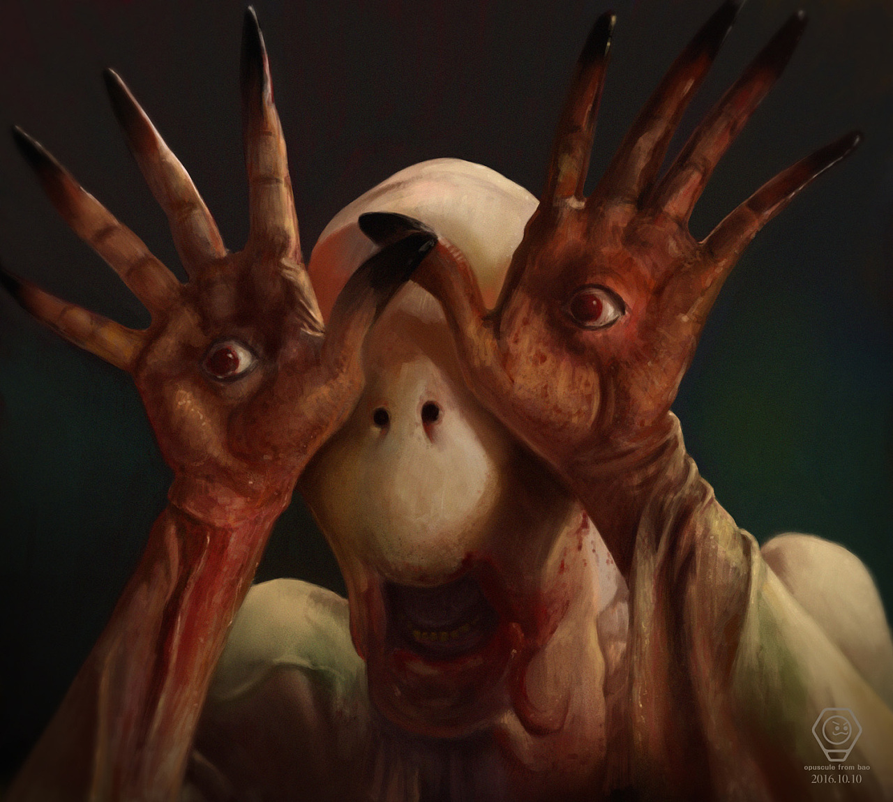 电影"潘神的迷宫"中的一只打酱油的怪物,帅的不要不要的,然后断断续续