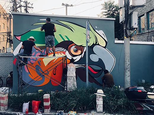 草场地艺术公园—1200平彩绘文化墙项目（个人主页-ZNDU0NjA3NzY=） - 绘画 - 站酷设计师大隐视觉原创素材 - 站酷ZCOOL