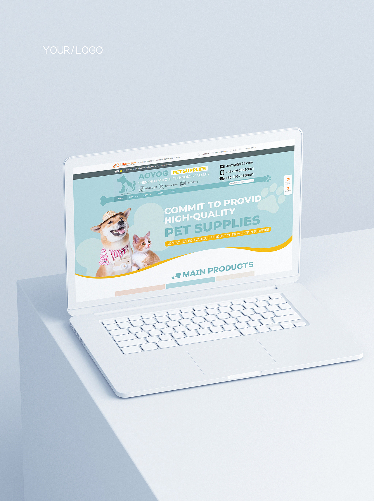 国际站 主页 宠物 电商-店铺设计