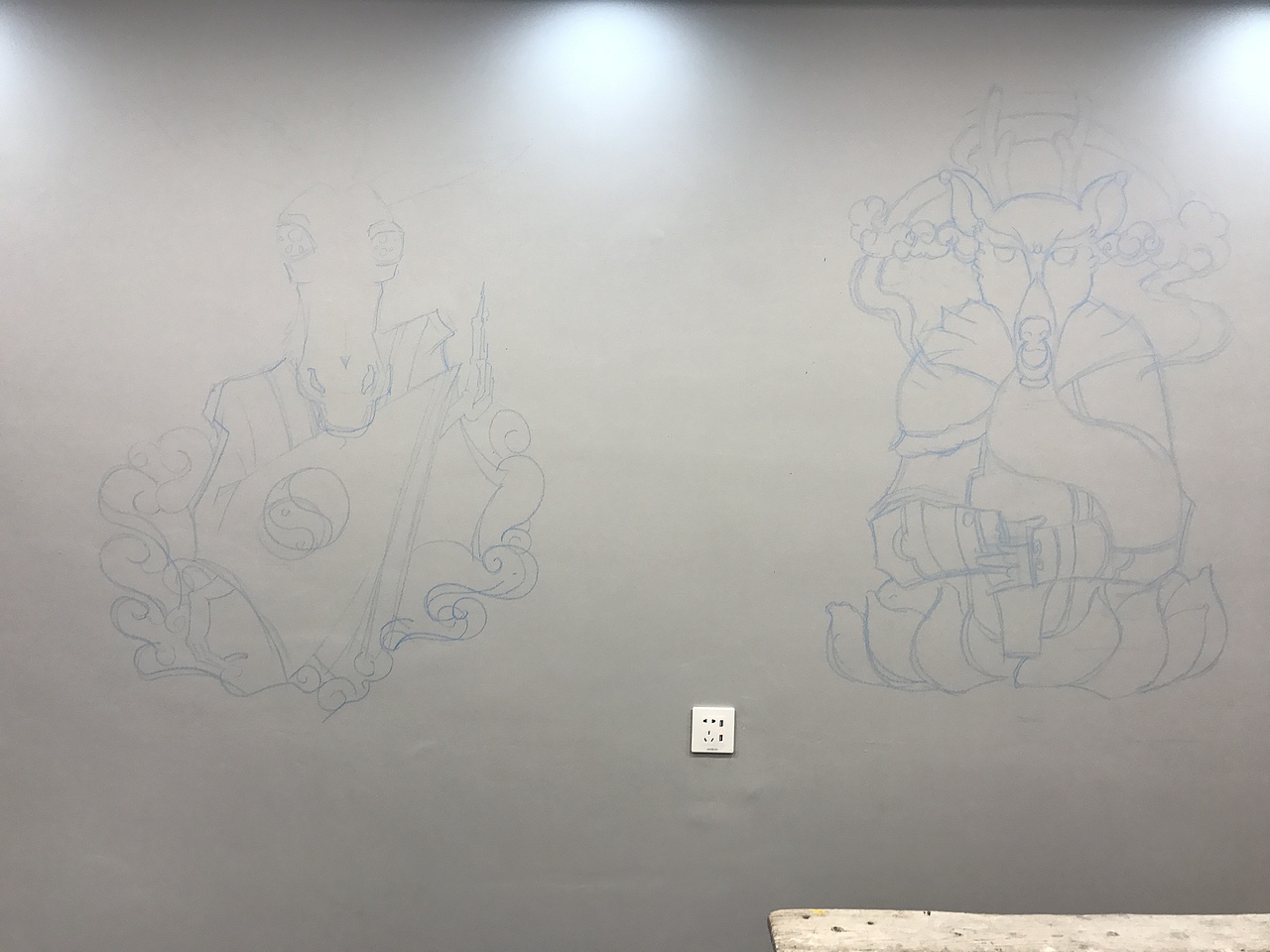 墙绘-东北神兽（图ZMTU3ODk2NDc2） - 新锐潮流插画 - 站酷设计师Z98220750原创素材 - 站酷ZCOOL