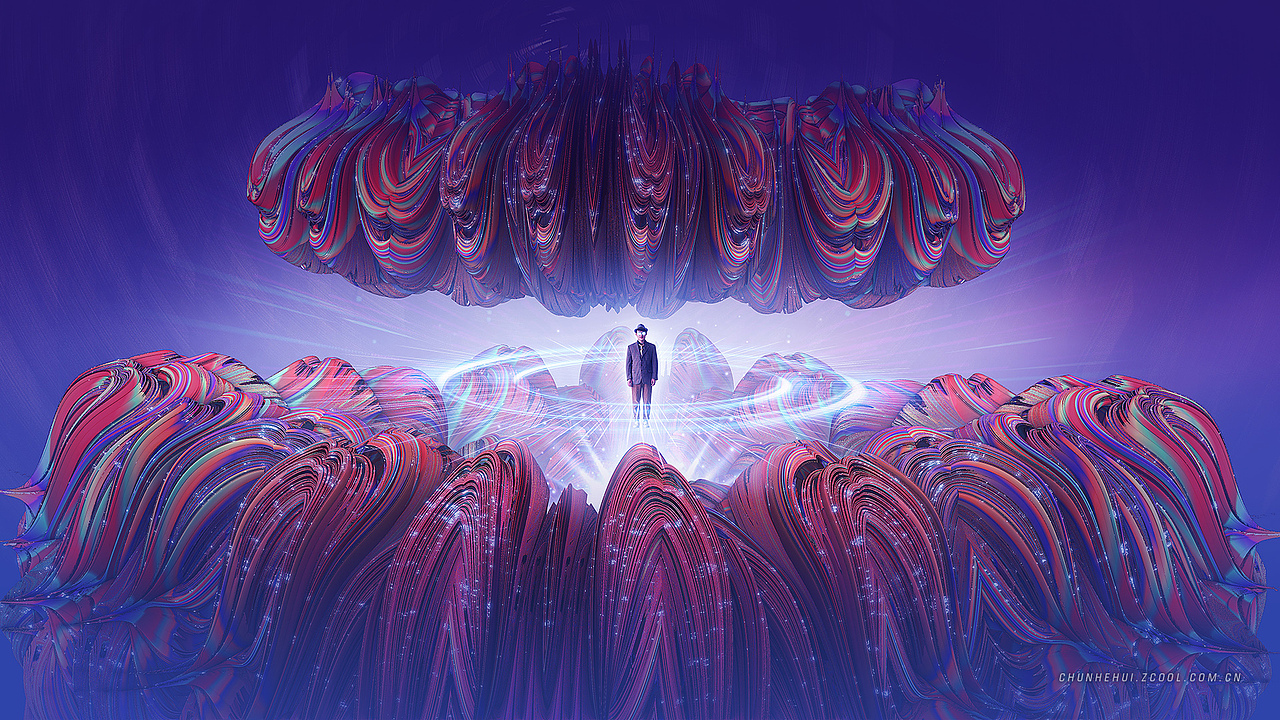 [分形插画]七彩国度 vol.02 （1080P壁纸福利）