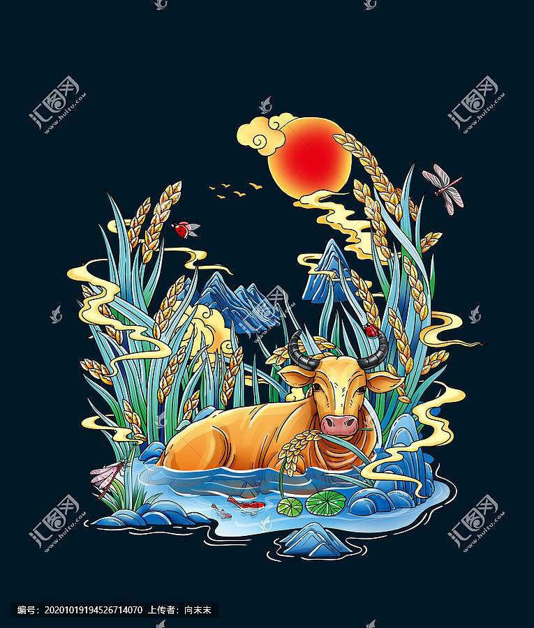 大米包装设计（图ZMjMxNjkxMTA4） - 商业插画 - 站酷设计师向末末原创素材 - 站酷ZCOOL