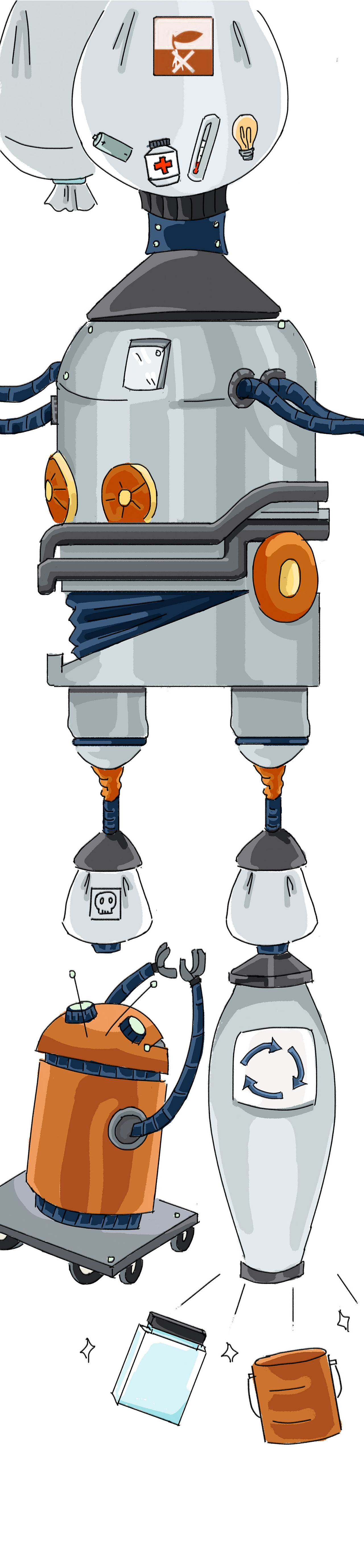 垃圾分类插画新解