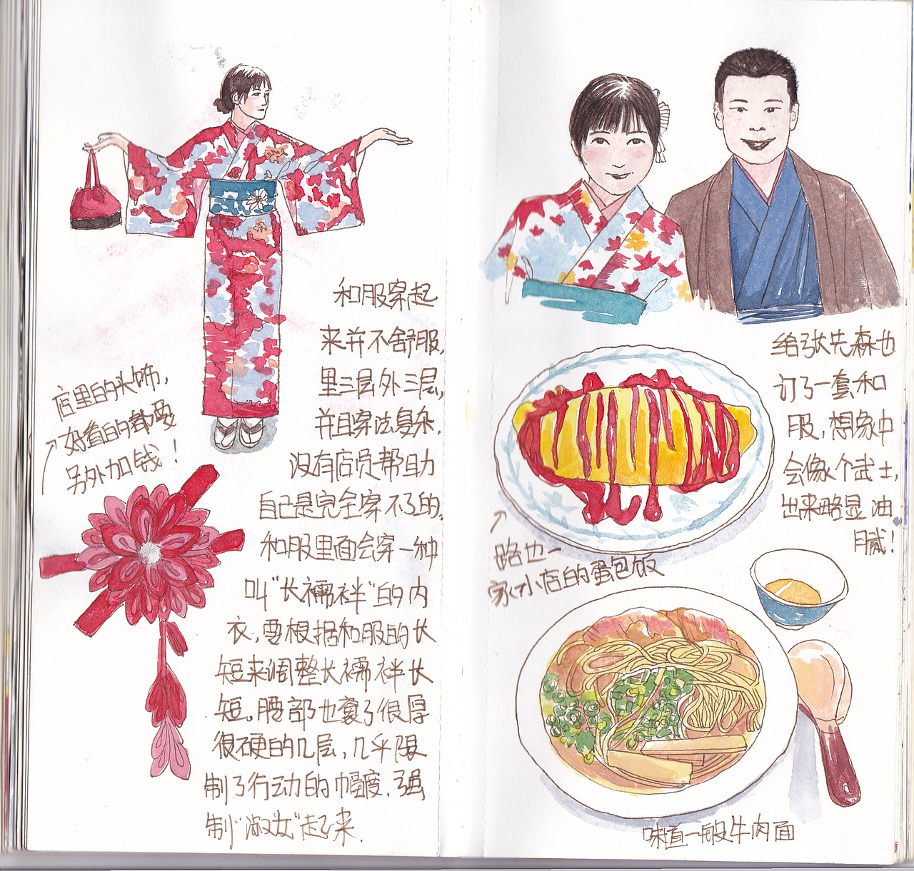 日本旅行手绘（图ZMjA0MjI1NzAw） - 艺术插画 - 站酷设计师利狗狗原创素材 - 站酷ZCOOL