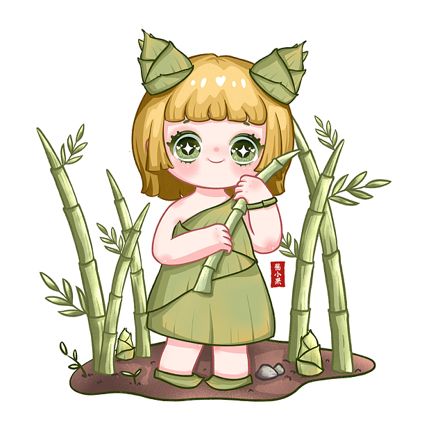 原创-徽州特产拟人插画