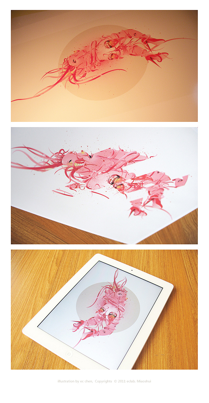 2/5 五分之二（图ZNDEwMDI1Mg==） - 新锐潮流插画 - 站酷设计师emichen原创素材 - 站酷ZCOOL