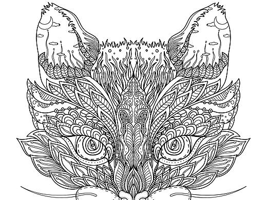 手账本黑白插图手绘