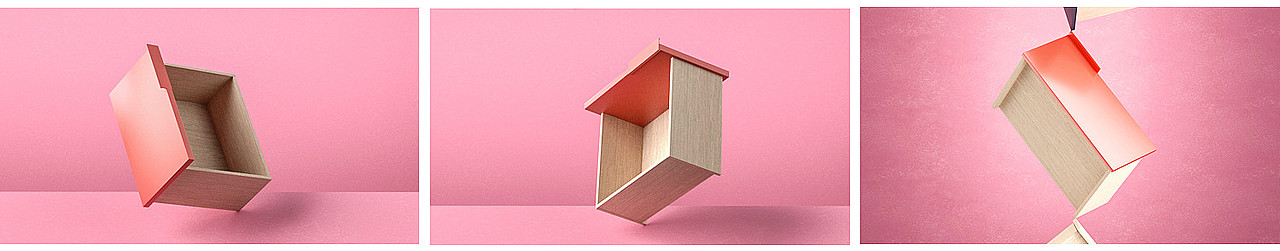 三维/C4D 北欧家具产品页面设计 动态视频