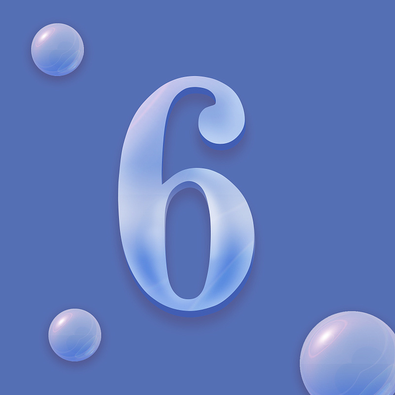 气泡数字|平面|宣传物料|木易家的男孩 - 原创作品 - 站酷 (zcool)