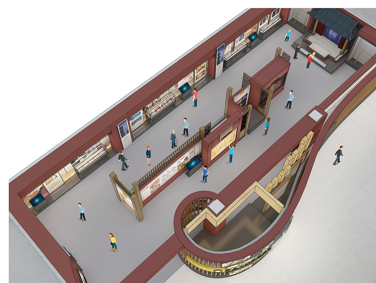 商丘市非物质文化遗产展厅（图ZMjQ0NjE3MTM2） - 展陈设计 - 站酷设计师神奇box原创素材 - 站酷ZCOOL