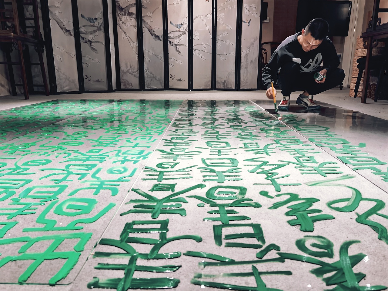 pvc书法装置创作