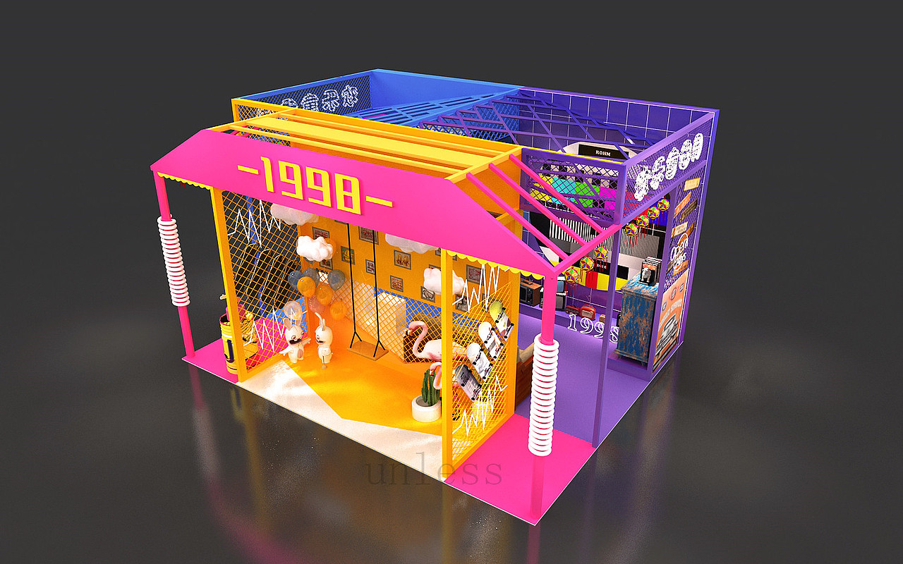 1998 快闪店设计（图ZMjY1ODgyMjU2） - 其他三维 - 站酷设计师Bigggg原创素材 - 站酷ZCOOL