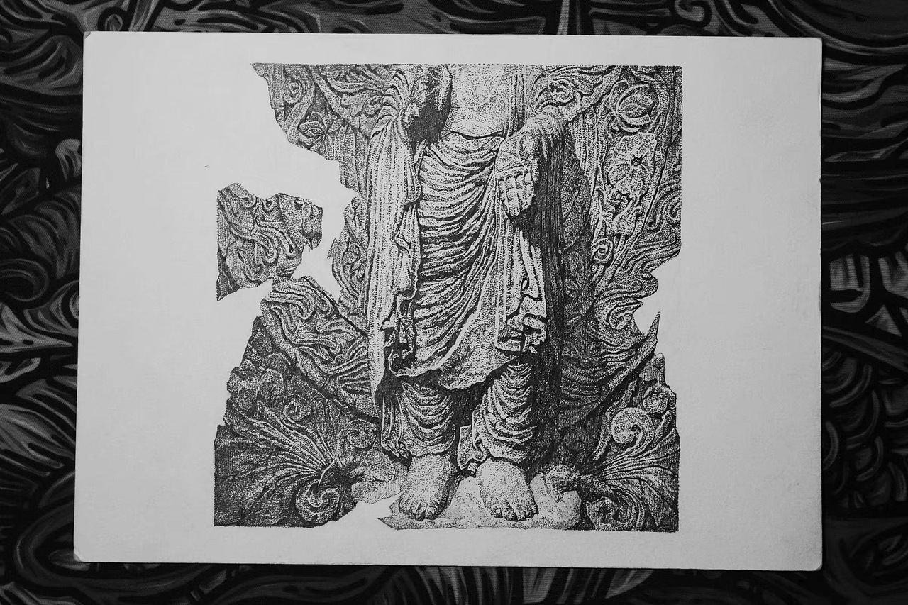 【修行者】针管笔点绘 | 步骤分享（图ZMjAzMTM5MTA4） - 绘画 - 站酷设计师可能是Yannis原创素材 - 站酷ZCOOL