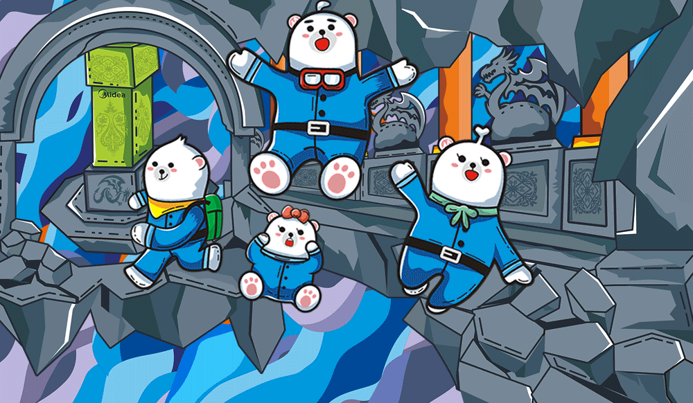 Midea Family—古墓笔记（图ZMTU0MDk3Njcy） - 图案 - 站酷设计师xushuai原创素材 - 站酷ZCOOL