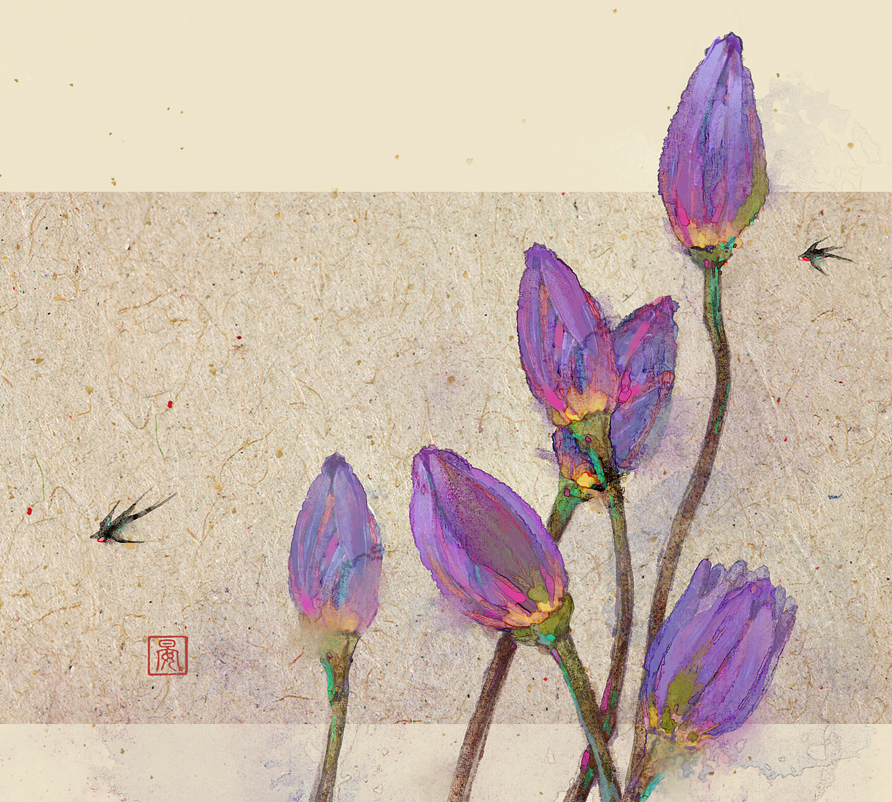 懿晏2019年终总结·插画·岩彩·模型·版画