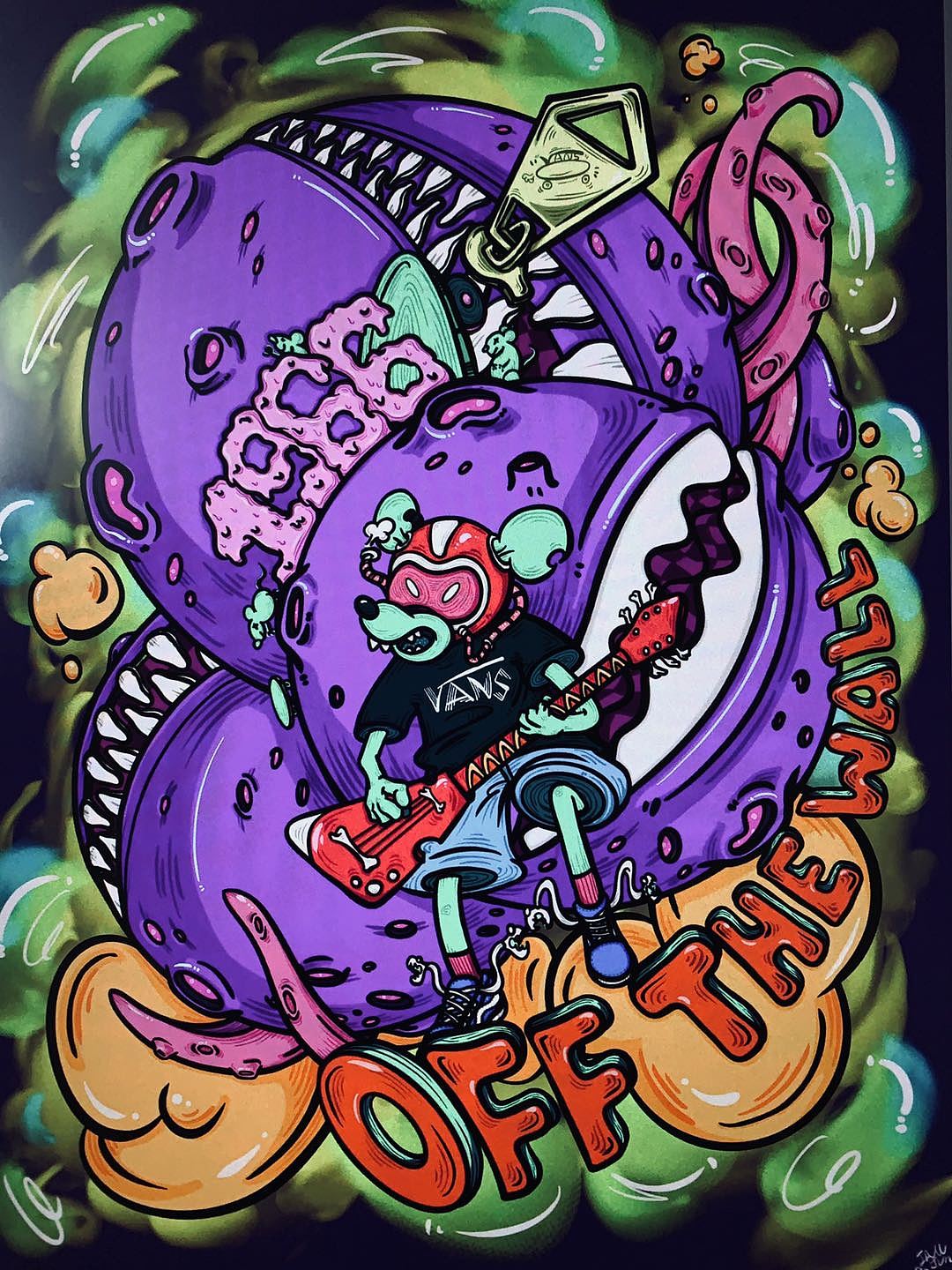 原創(chuàng) 2020VANS 藝術(shù)家插畫征集（圖ZMjEwMjQ2Mjg4） - 商業(yè)插畫 - 站酷設(shè)計師以津真天原創(chuàng)素材 - 站酷ZCOOL