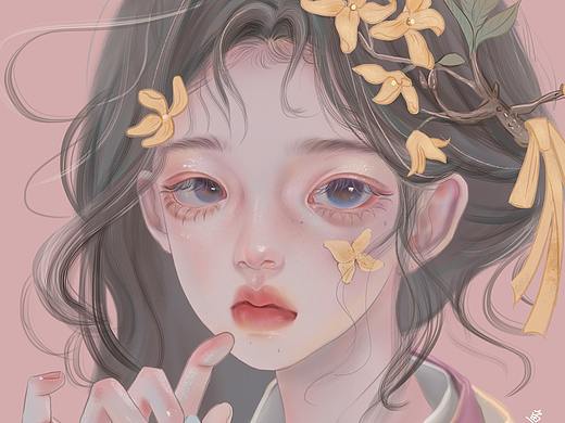 本草纲目【草药拟人·连翘】临摹gua老师作品