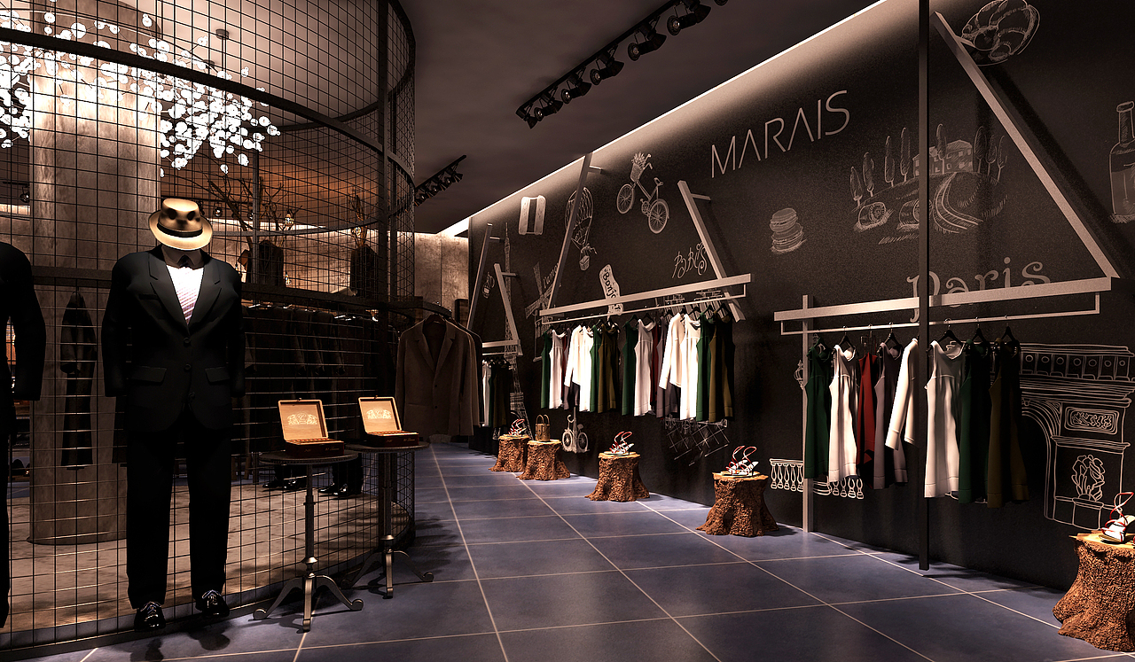 重庆财富中心玛莱丝名品集成店（图ZNzMxMzM0MzI=） - 展陈设计 - 站酷设计师SHANXINGSHEJI原创素材 - 站酷ZCOOL