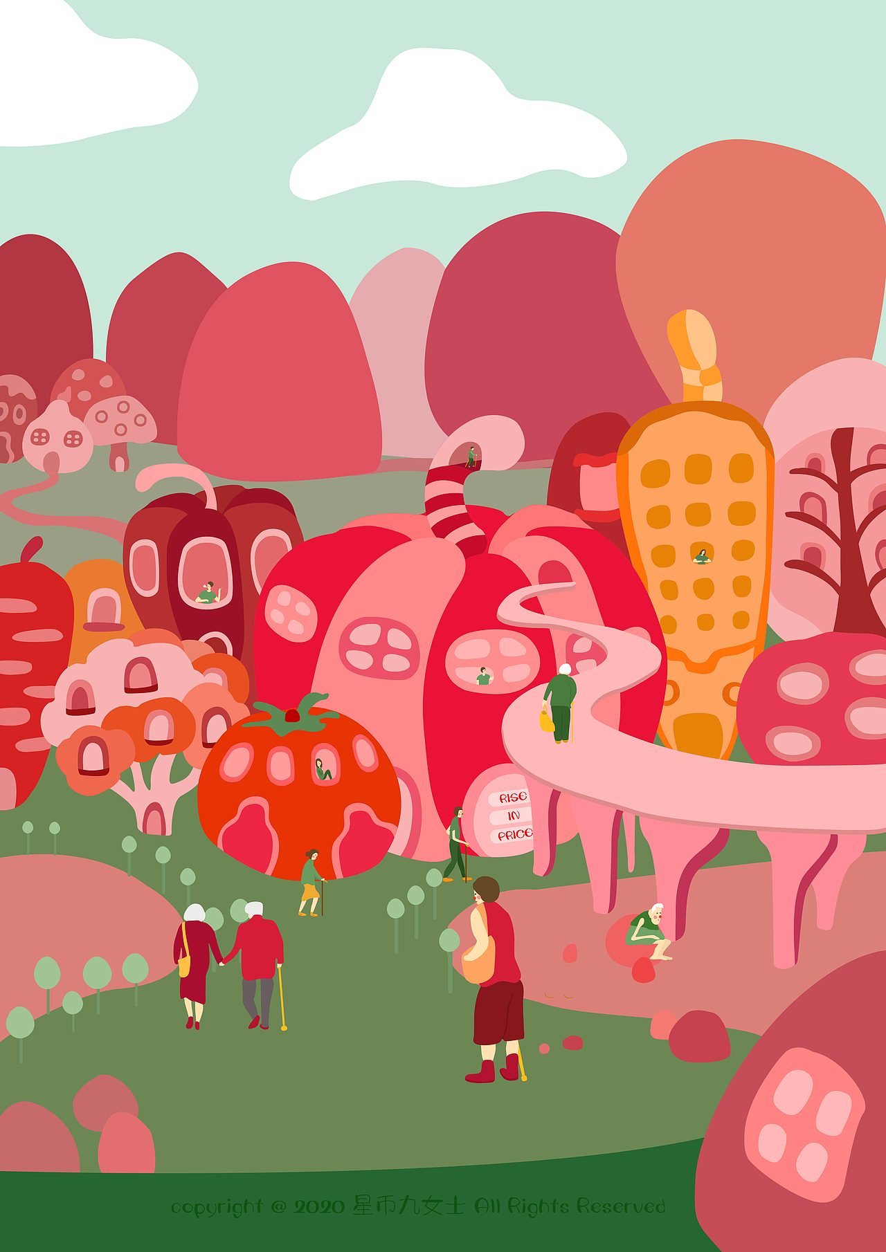 创想城市建筑空间|插画|创作习作|星币九女士_原创作品-站酷zcool