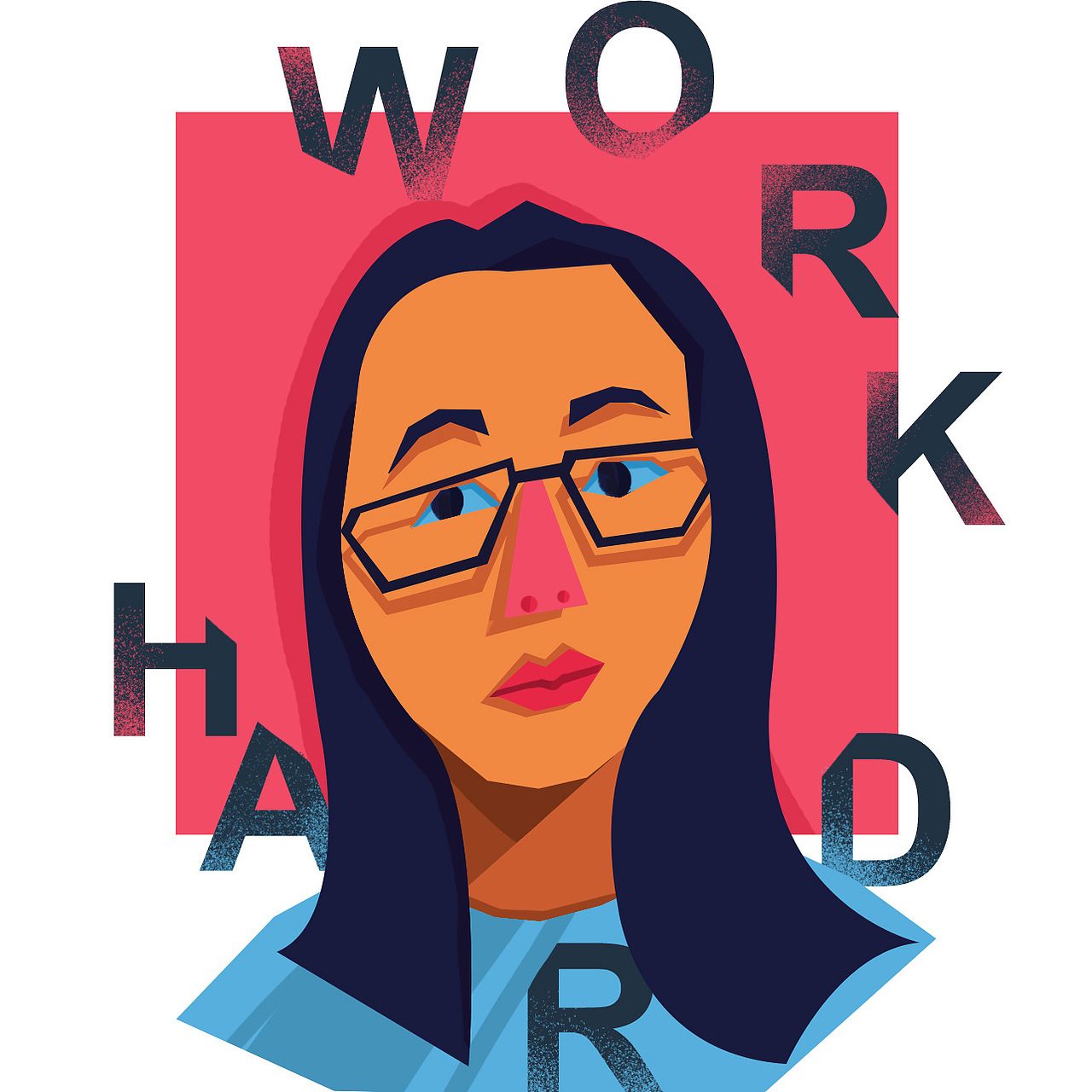 《20200404——努力工作》（圖ZMjAzOTQ3NTI0） - 創(chuàng)作習作 - 站酷設(shè)計師北冥鯤鯤原創(chuàng)素材 - 站酷ZCOOL