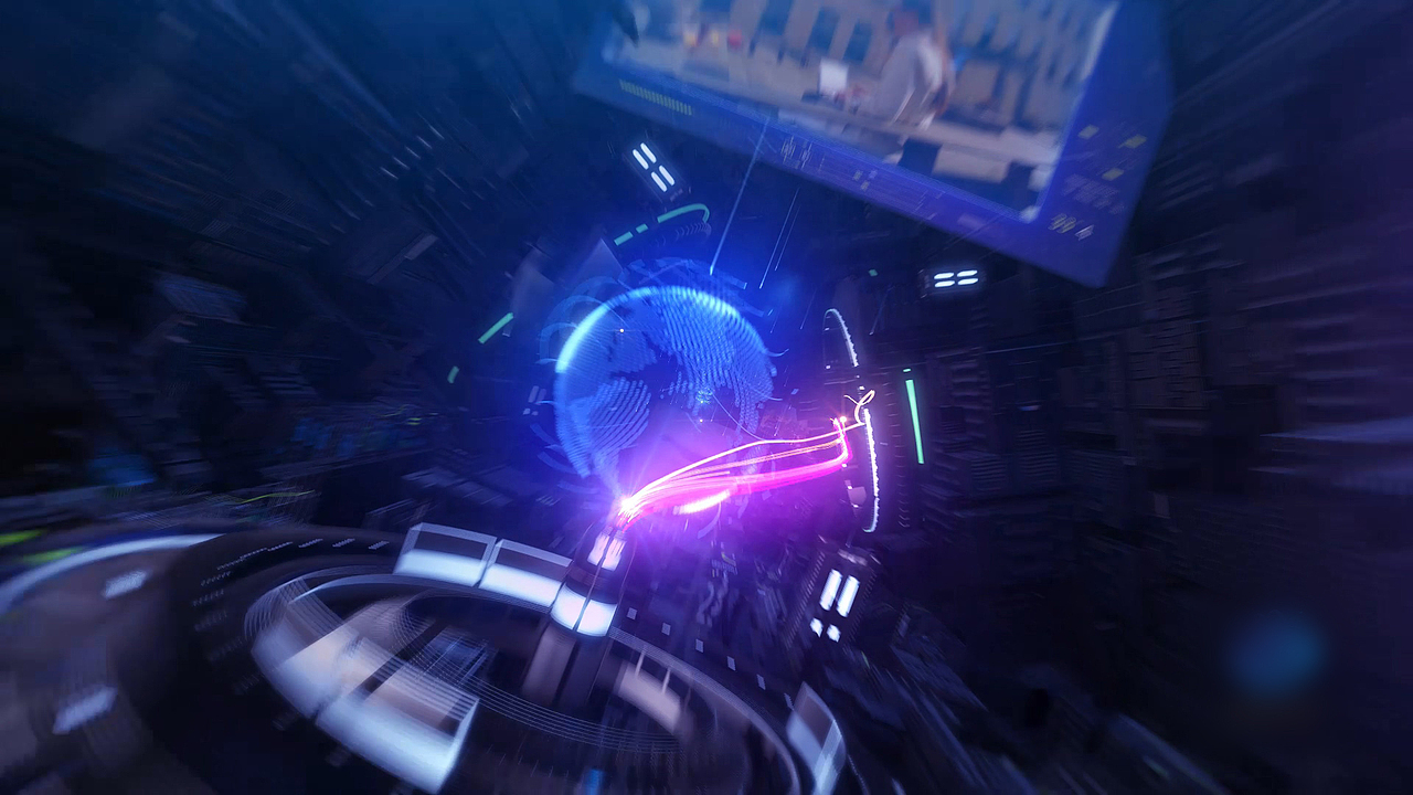 科幻场景穿梭展示图片