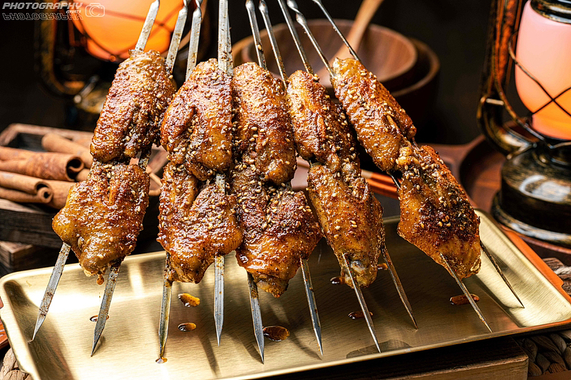 烧烤,海鲜类菜品拍摄。