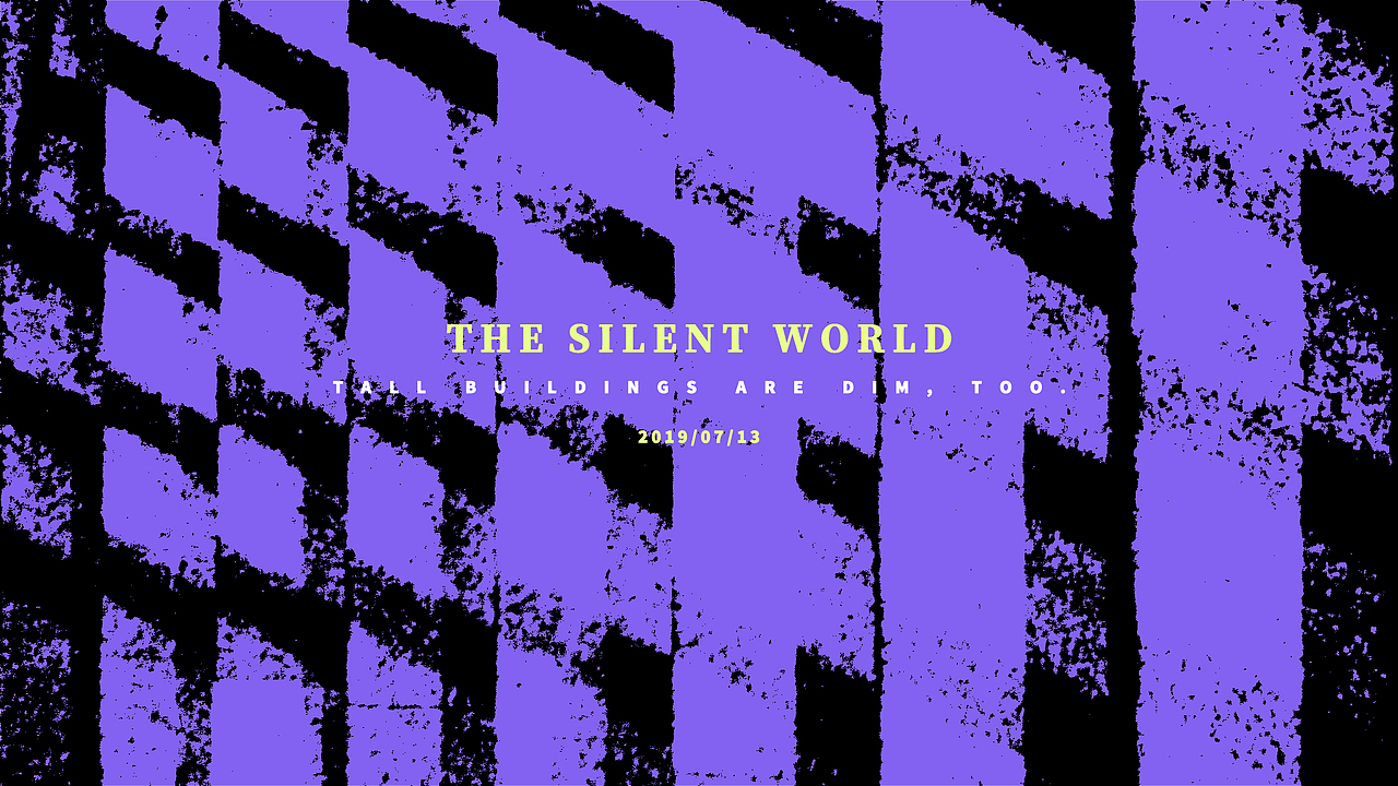 无声的世界 | 拒绝入乡随俗（图ZMTY3MDE3OTIw） - 海报 - 站酷设计师幂零原创素材 - 站酷ZCOOL