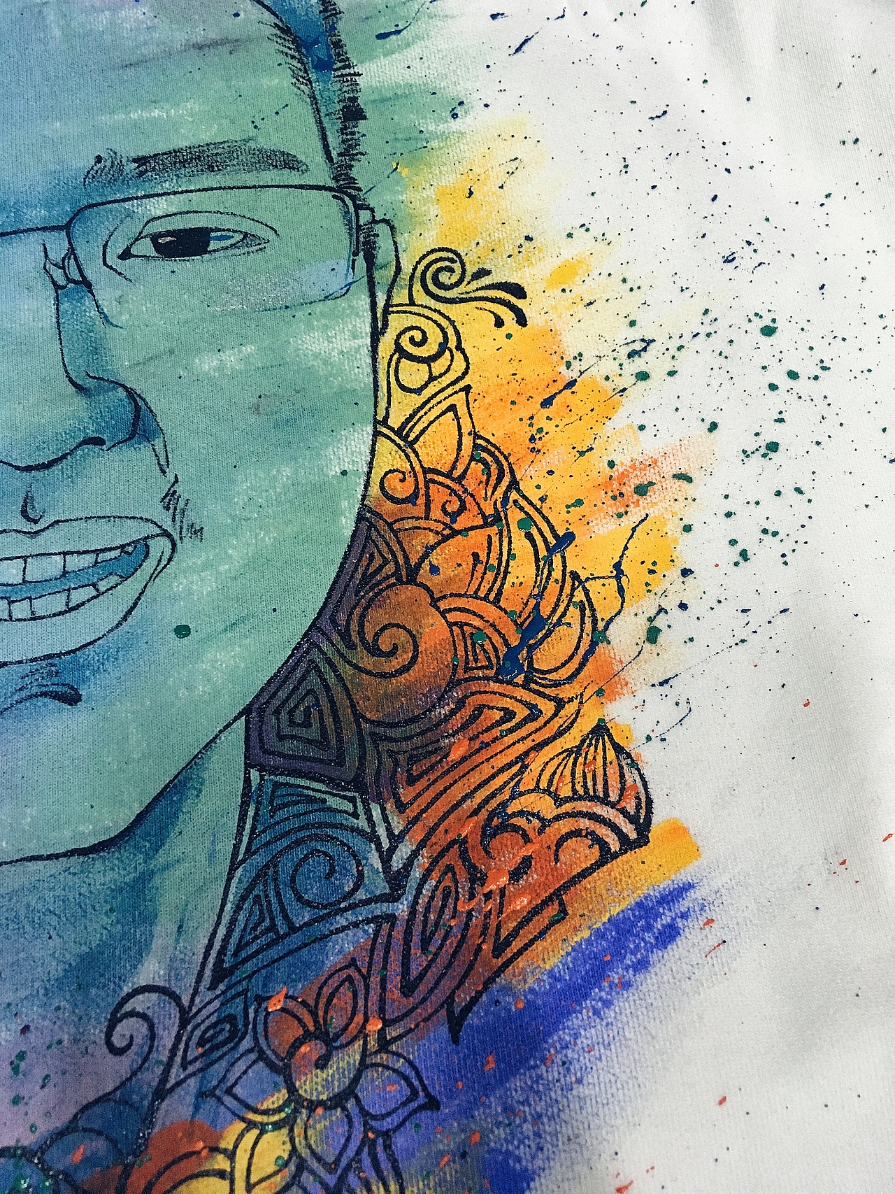 十一月.手绘T恤.人物