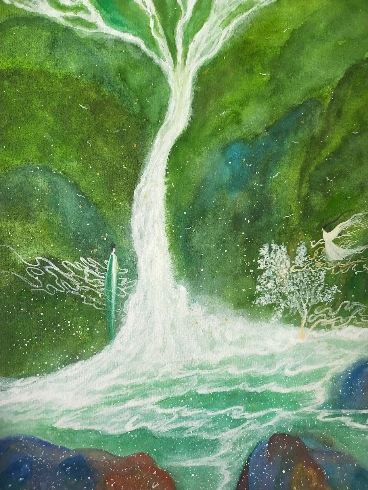 山有神話 系列18（圖ZMTMwMDcyMjM2） - 繪畫 - 站酷設(shè)計師深海里的夢原創(chuàng)素材 - 站酷ZCOOL