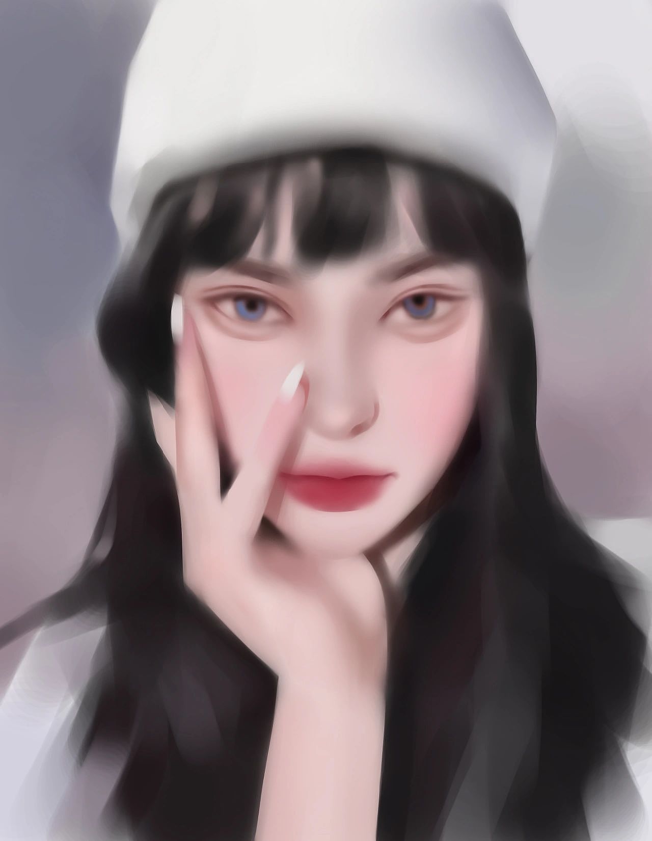 小姐姐厚涂详细步骤（图ZMzA0MDU4OTUy） - 绘画 - 站酷设计师来支电容笔原创素材 - 站酷ZCOOL