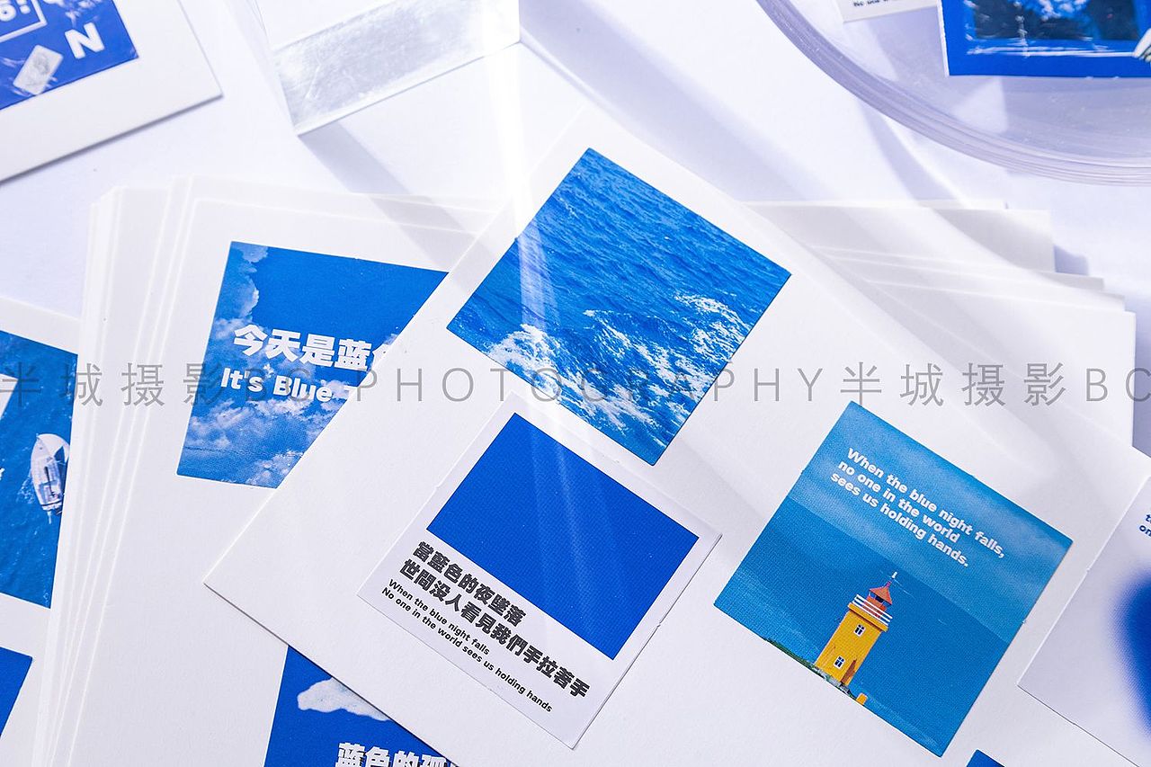 克莱因蓝贴纸拍摄案例