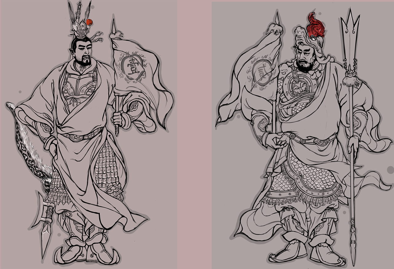 《残唐演义》风云人物际会_中国传统武将绘本-站酷zcool