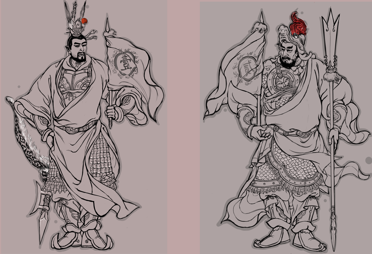 《残唐演义》风云人物际会|插画|绘本|中国传统武将绘本 - 原创作品