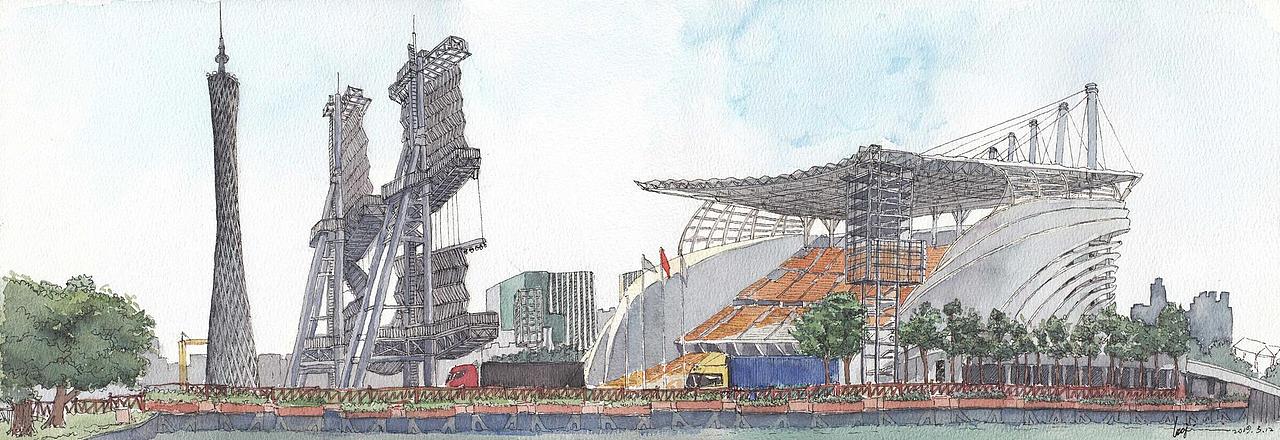 钢笔淡彩写生（图ZMTc3MzMyNTEy） - 绘画 - 站酷设计师喵喵LC原创素材 - 站酷ZCOOL