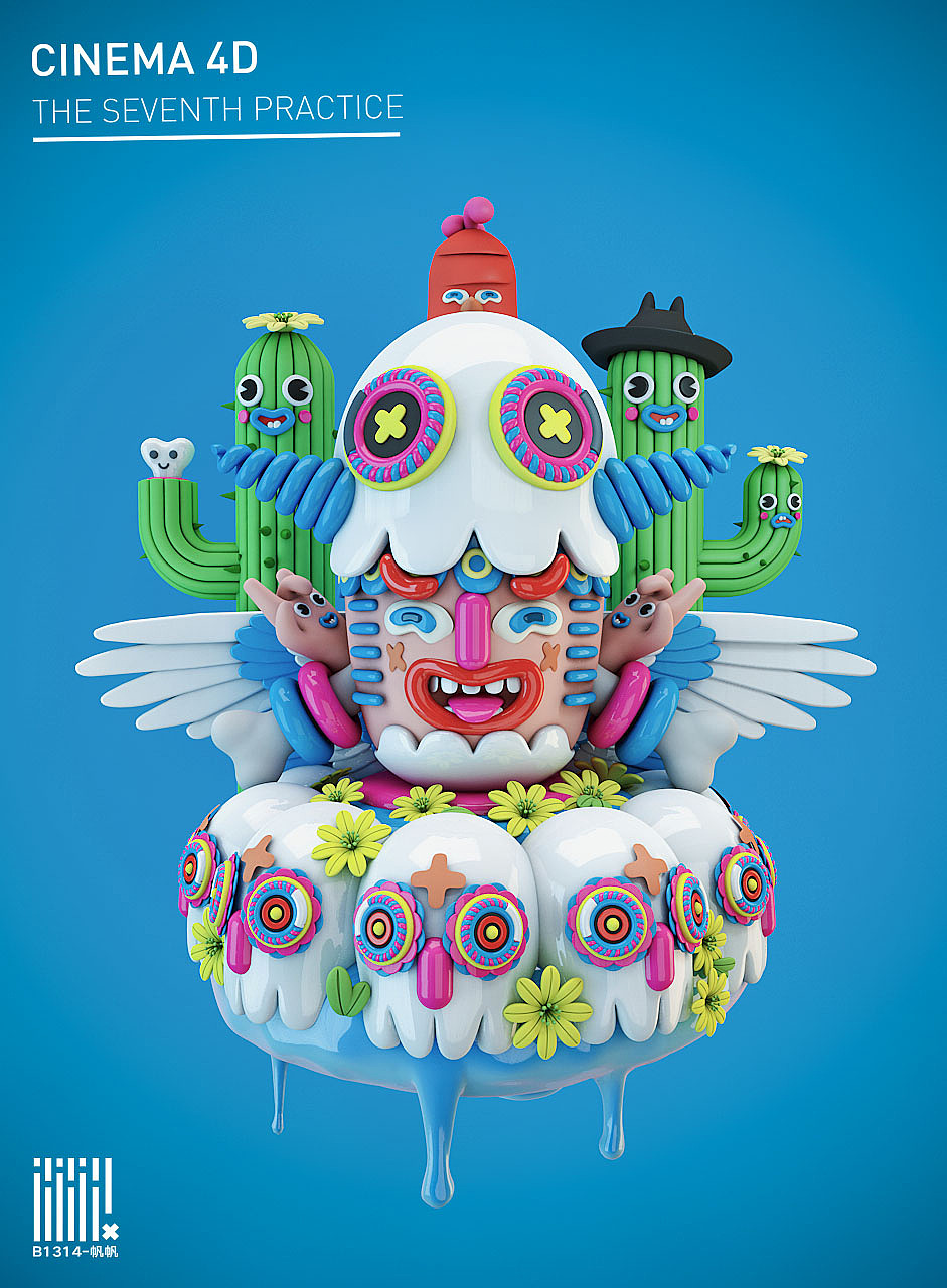 c4d曲面建模（图ZOTgyOTU4Mjg=） - 人物/生物 - 站酷设计师CG帆船原创素材 - 站酷ZCOOL