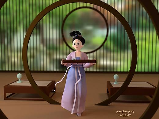 梦华录灵感古装少女插画