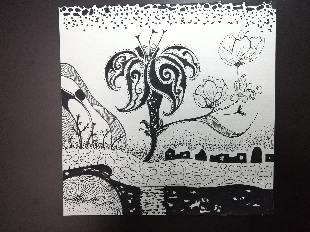 黑白裝飾畫（圖ZMjI1NDQxNzcy） - 繪畫 - 站酷設(shè)計師Morni小夢原創(chuàng)素材 - 站酷ZCOOL