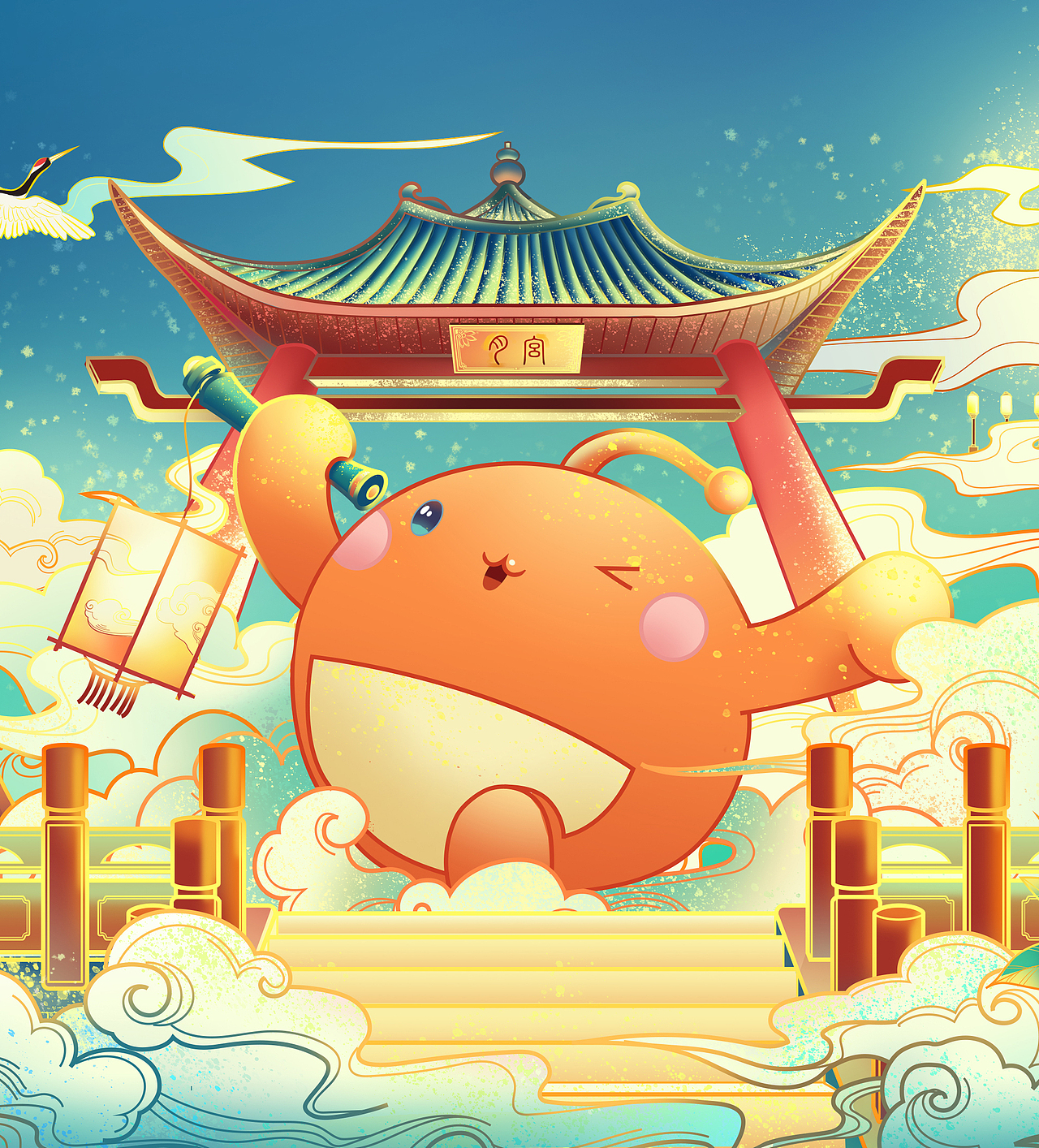 2020年——月宫祈桂CC中秋海报插画（图ZMjgwMzY4Mzg4） - 商业插画 - 站酷设计师饮光君原创素材 - 站酷ZCOOL