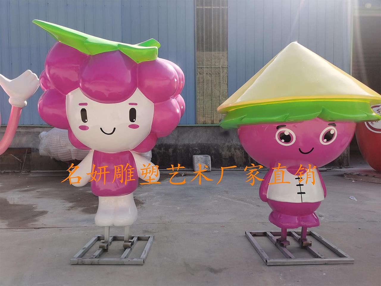 玻璃钢荷叶雕塑卡通荷花公仔模型有开枝散叶之景象