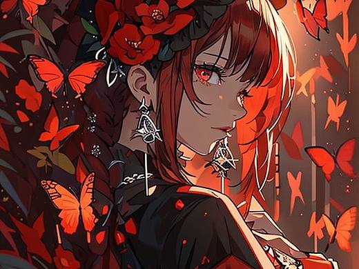 紅與黑（個(gè)人主頁(yè)-ZNjc2MDU1MjQ=） - AI作品 - 站酷設(shè)計(jì)師Ai攝影喵原創(chuàng)素材 - 站酷ZCOOL