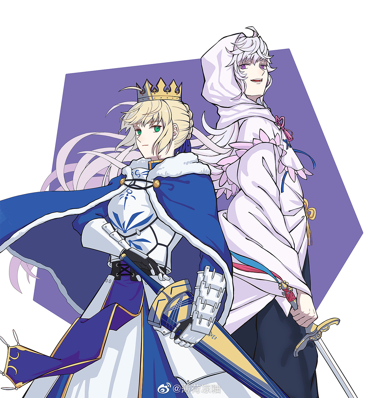 FGO同人圖（圖ZMjQyNTgyNTY0） - 商業(yè)插畫 - 站酷設(shè)計(jì)師Mint涼釉原創(chuàng)素材 - 站酷ZCOOL