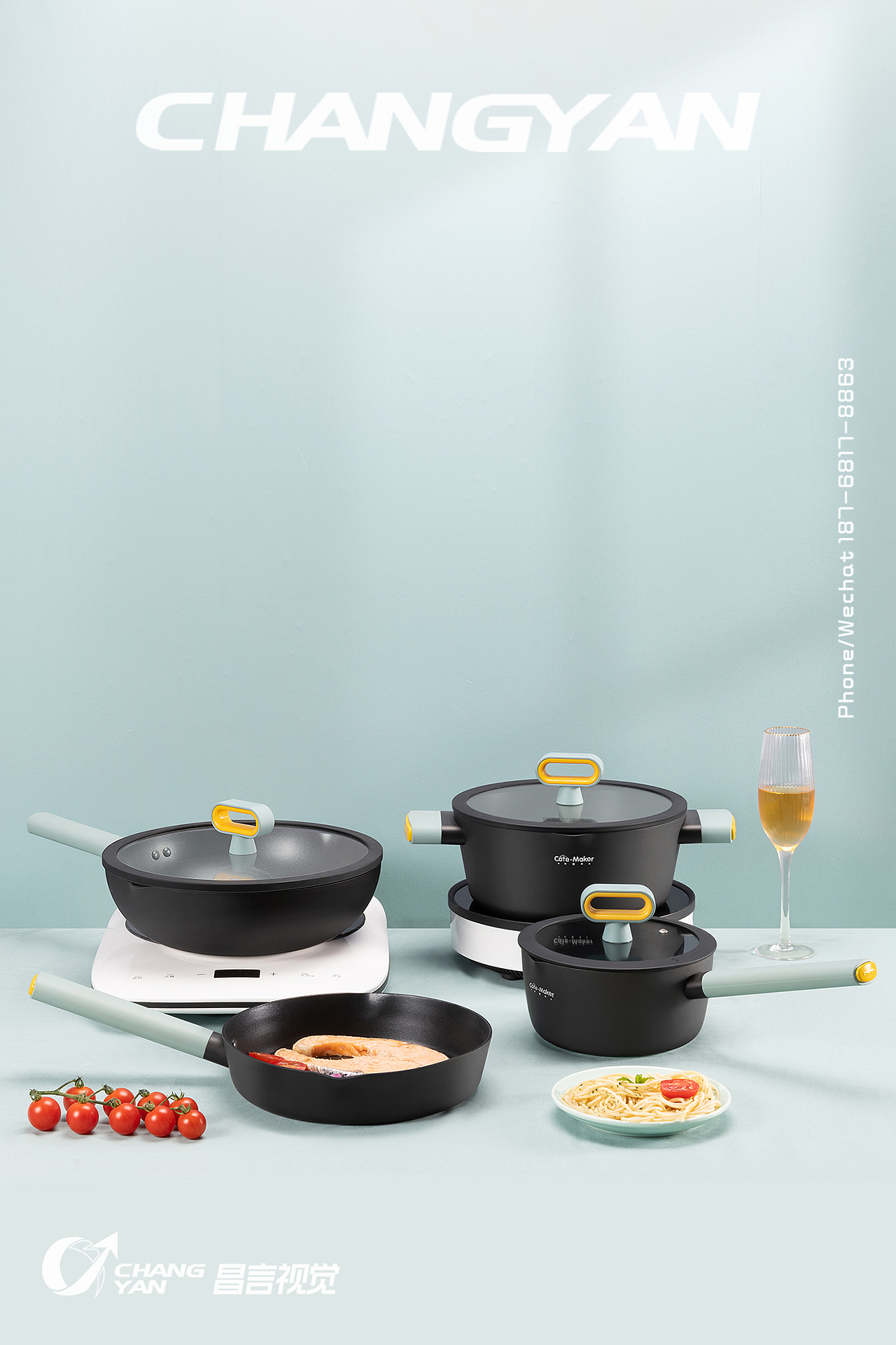 炒锅、奶锅、煎锅、汤锅及锅具套装（图ZMjU3NDUxMDUy） - 产品摄影 - 站酷设计师昌言视觉原创素材 - 站酷ZCOOL