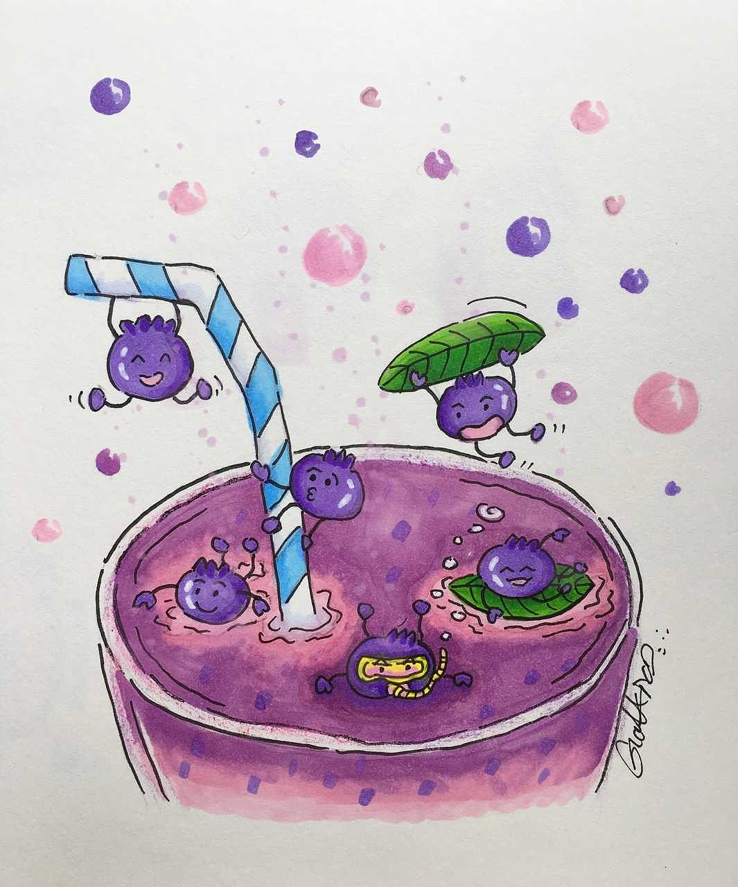 夏日水果插画系列2