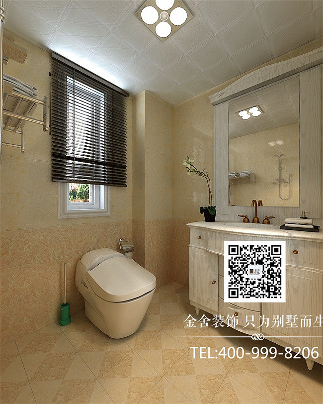 石家庄荣盛华府装修-美式田园风格装修案例（图ZOTY3MjQ3Njg=） - 家装设计 - 站酷设计师别墅大宅装修设计原创素材 - 站酷ZCOOL